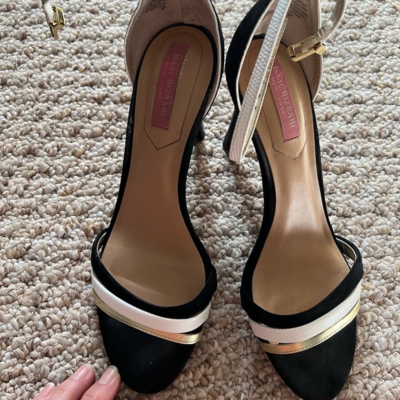 Isaac Mizrahi suede and leather heels - Picture 9 of 12